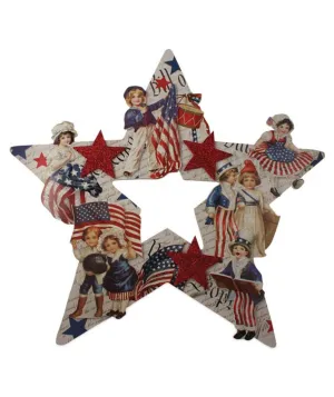 Americana Star Die Cut Wreath