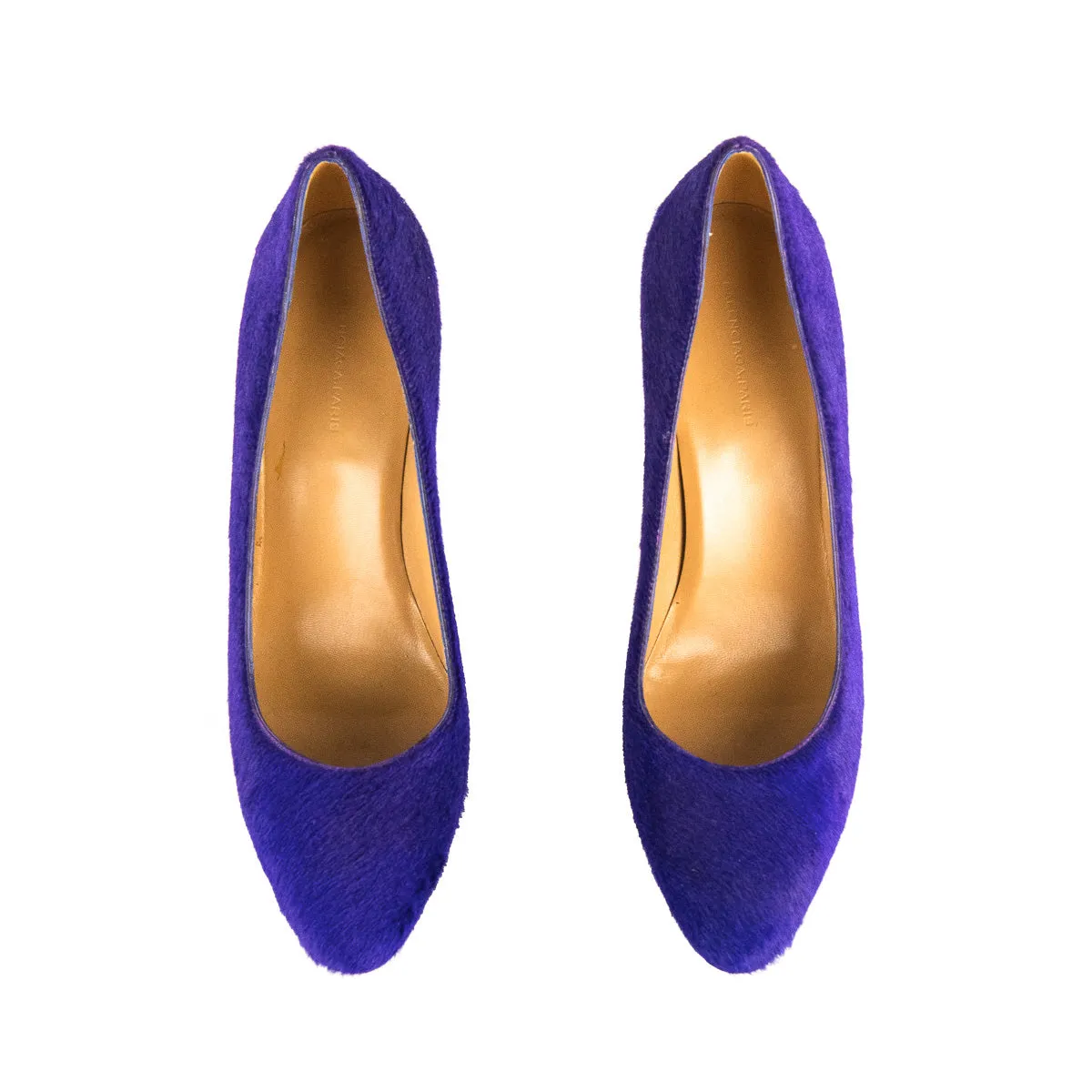 Balenciaga Violet Pony Hair Pumps Size US 10 | EU 40