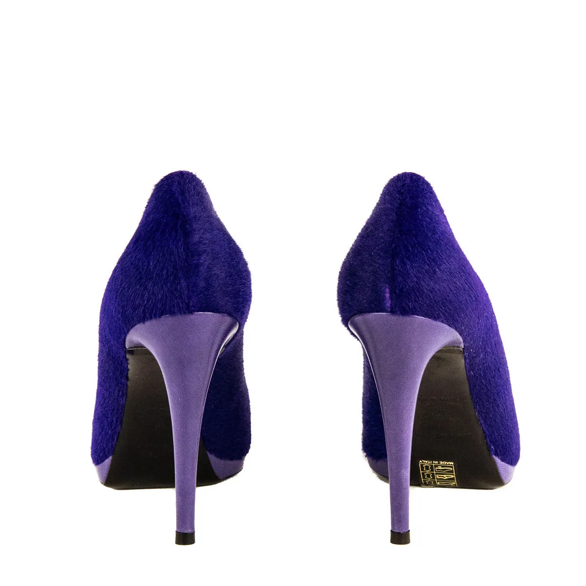 Balenciaga Violet Pony Hair Pumps Size US 10 | EU 40