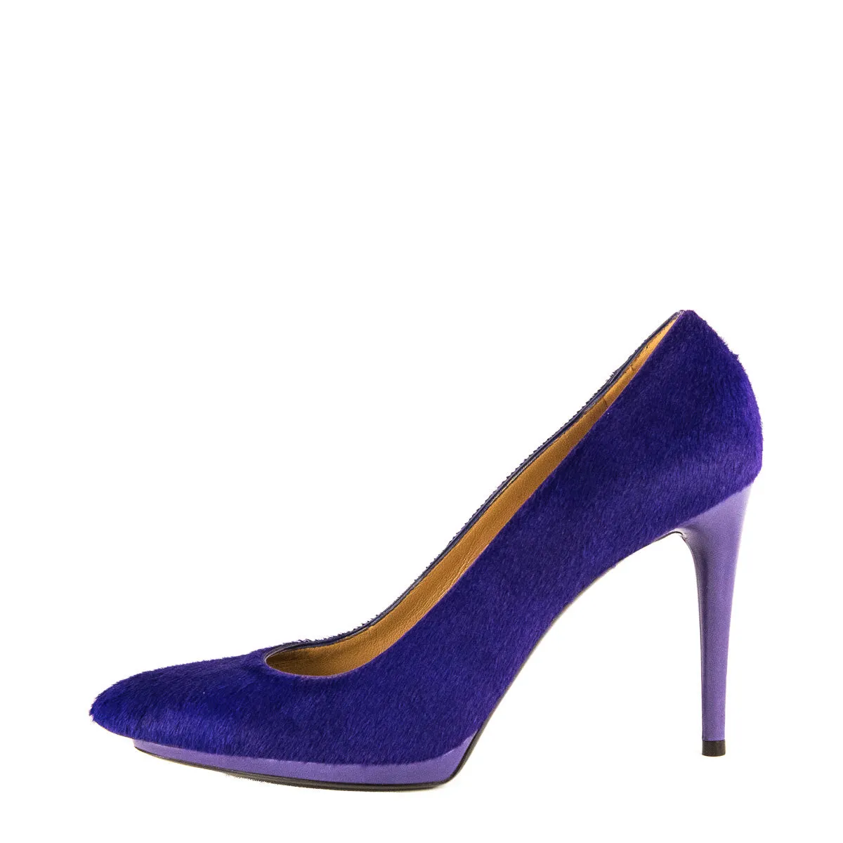 Balenciaga Violet Pony Hair Pumps Size US 10 | EU 40