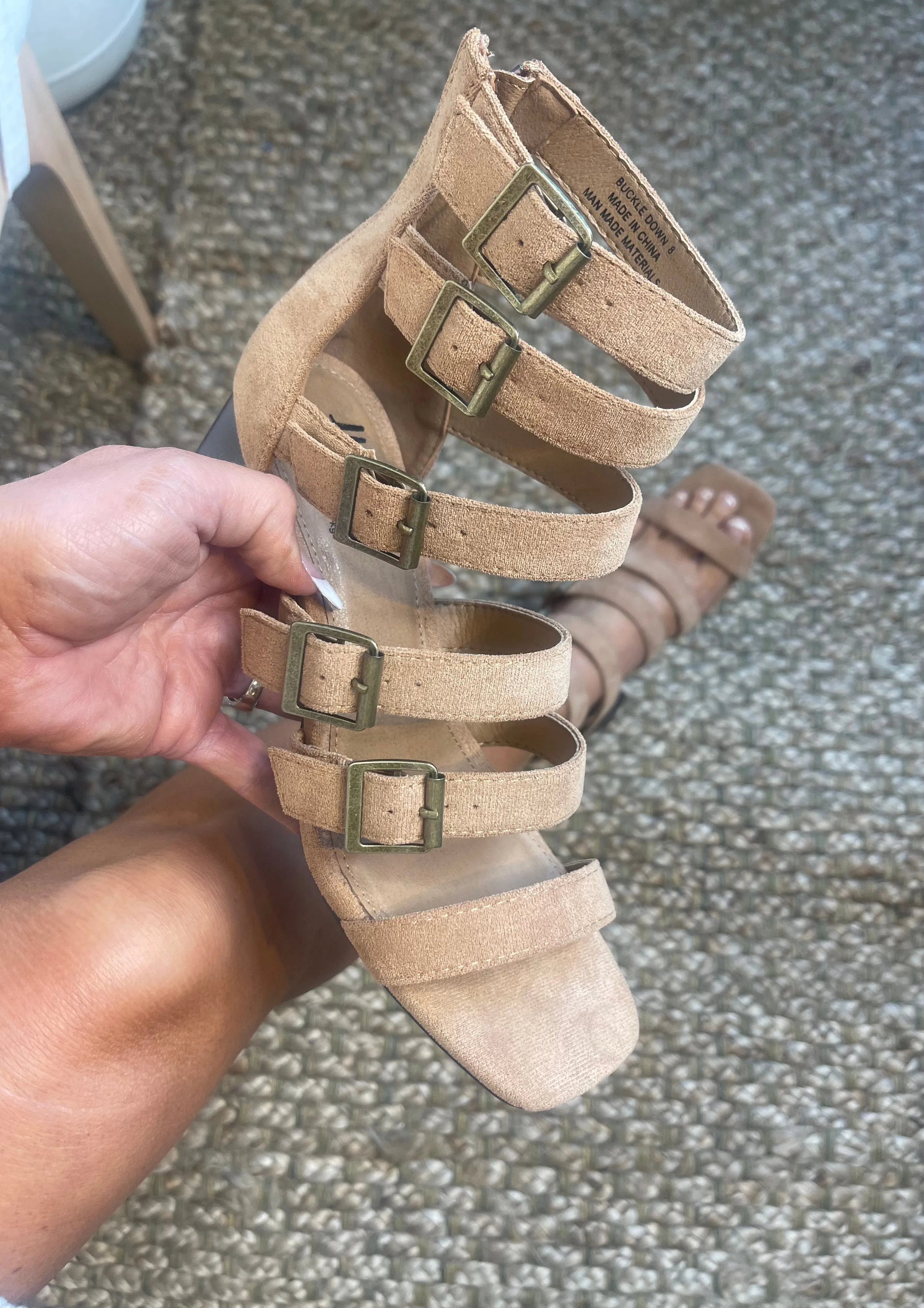 Camel Buckle Heel