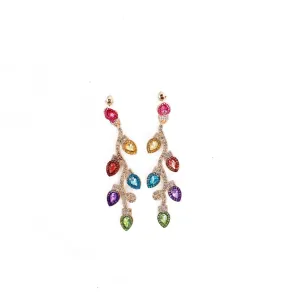 Embellished Christmas Lights Earrings