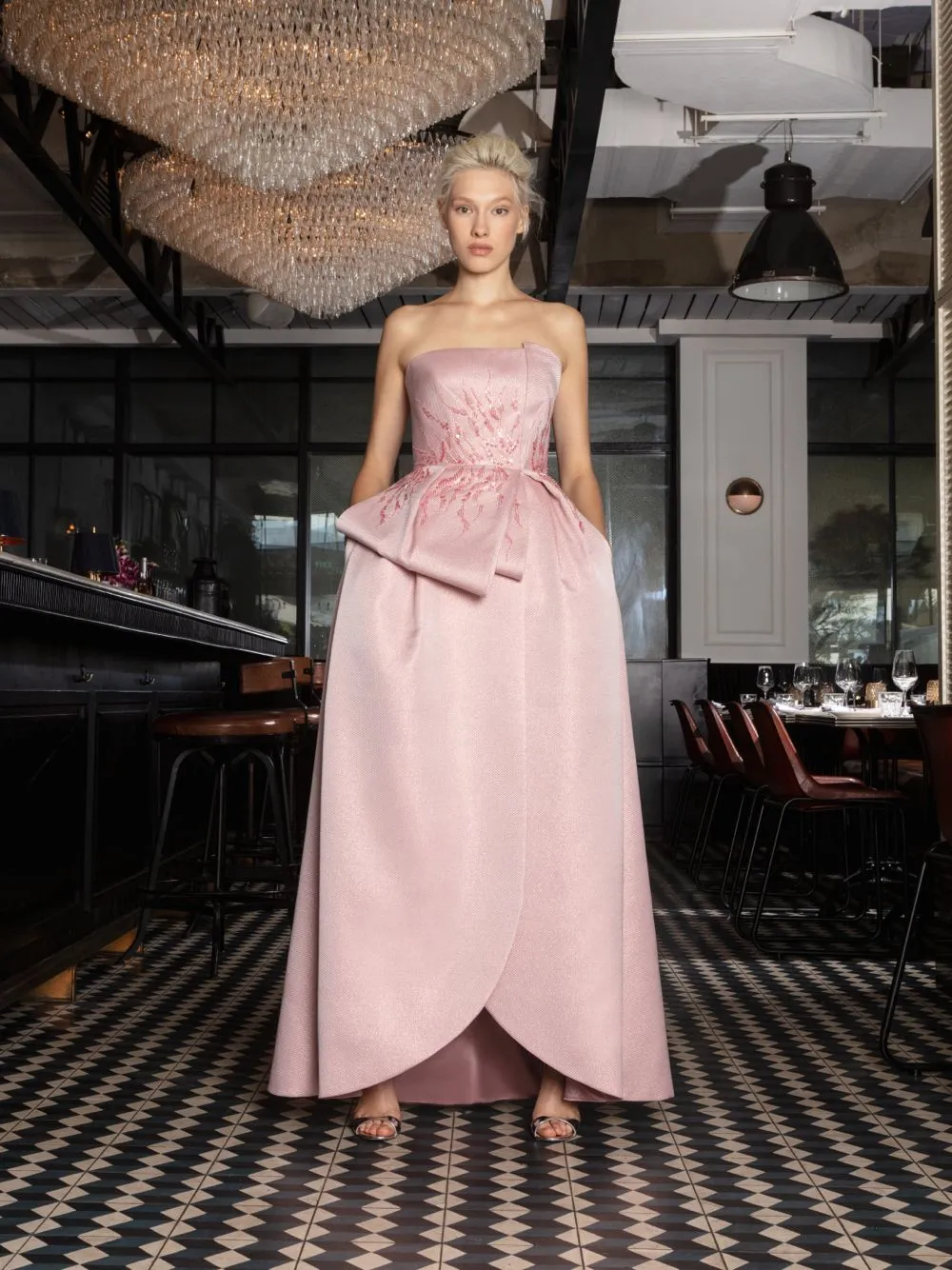 Embellished Tulip Gown