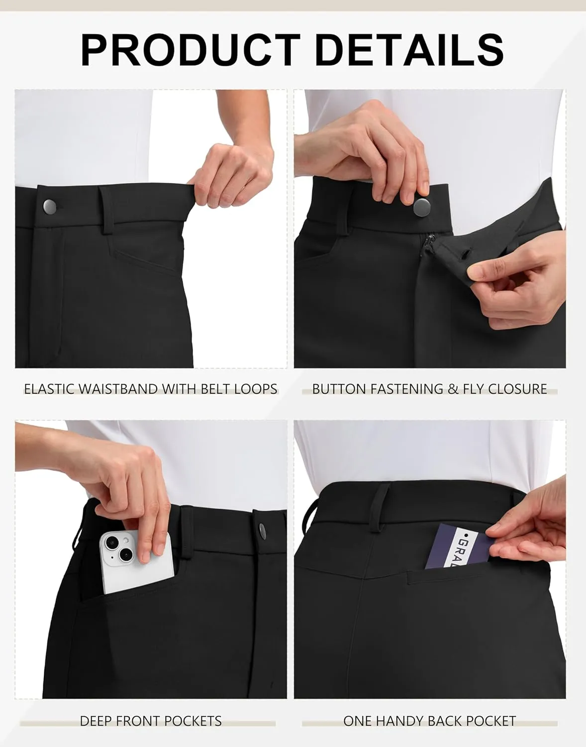 G Gradual 5" Women's Golf Shorts Stretchy Lightweight Outdoor Hiking Shorts with Pockets Shorts for Women Casual Summer
