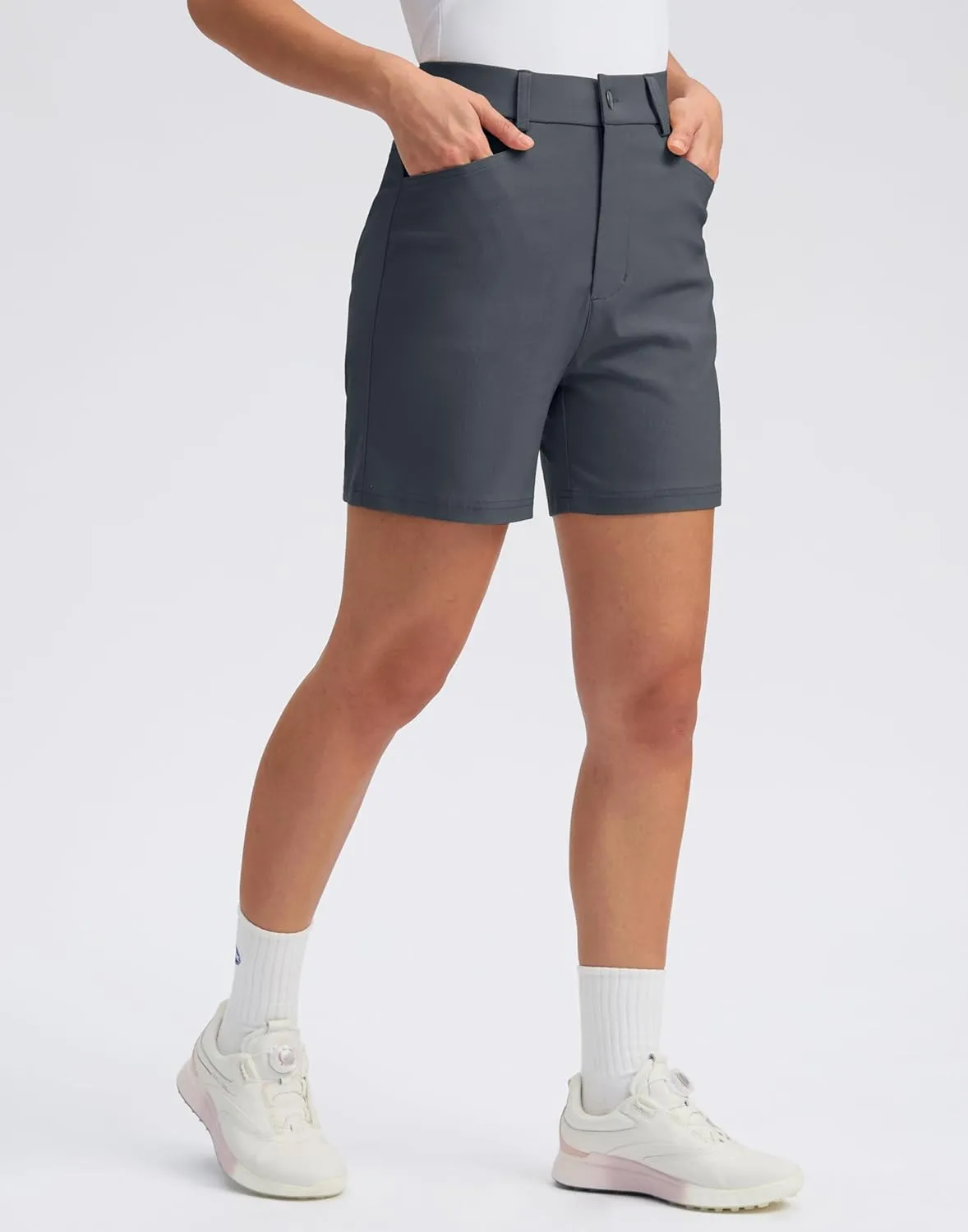 G Gradual 5" Women's Golf Shorts Stretchy Lightweight Outdoor Hiking Shorts with Pockets Shorts for Women Casual Summer