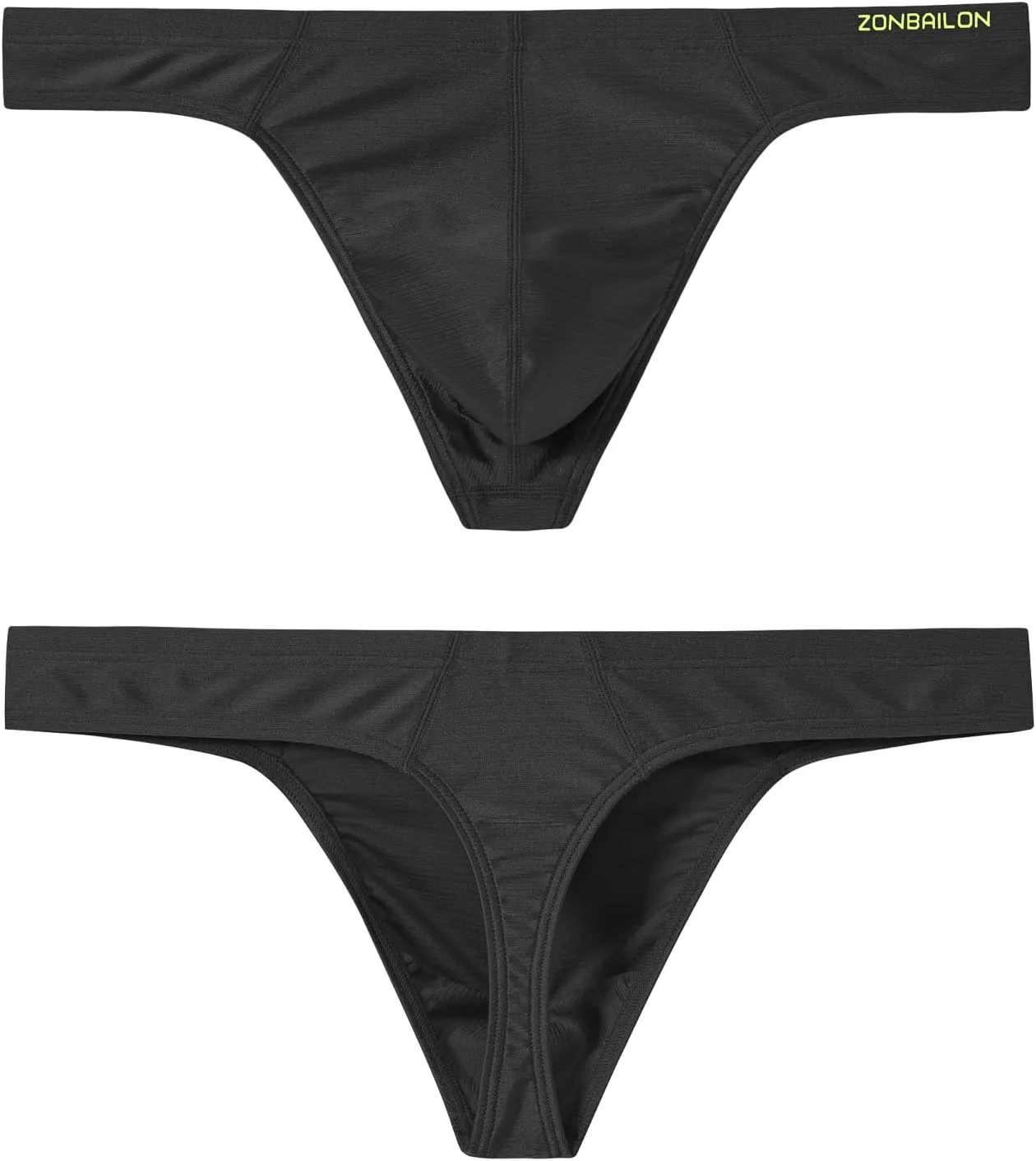 JINSHI Men's Thong Underwear Sexy Ice Silk Glossy G String Male Athletic Thongs T Back For Men Bikini Briefs