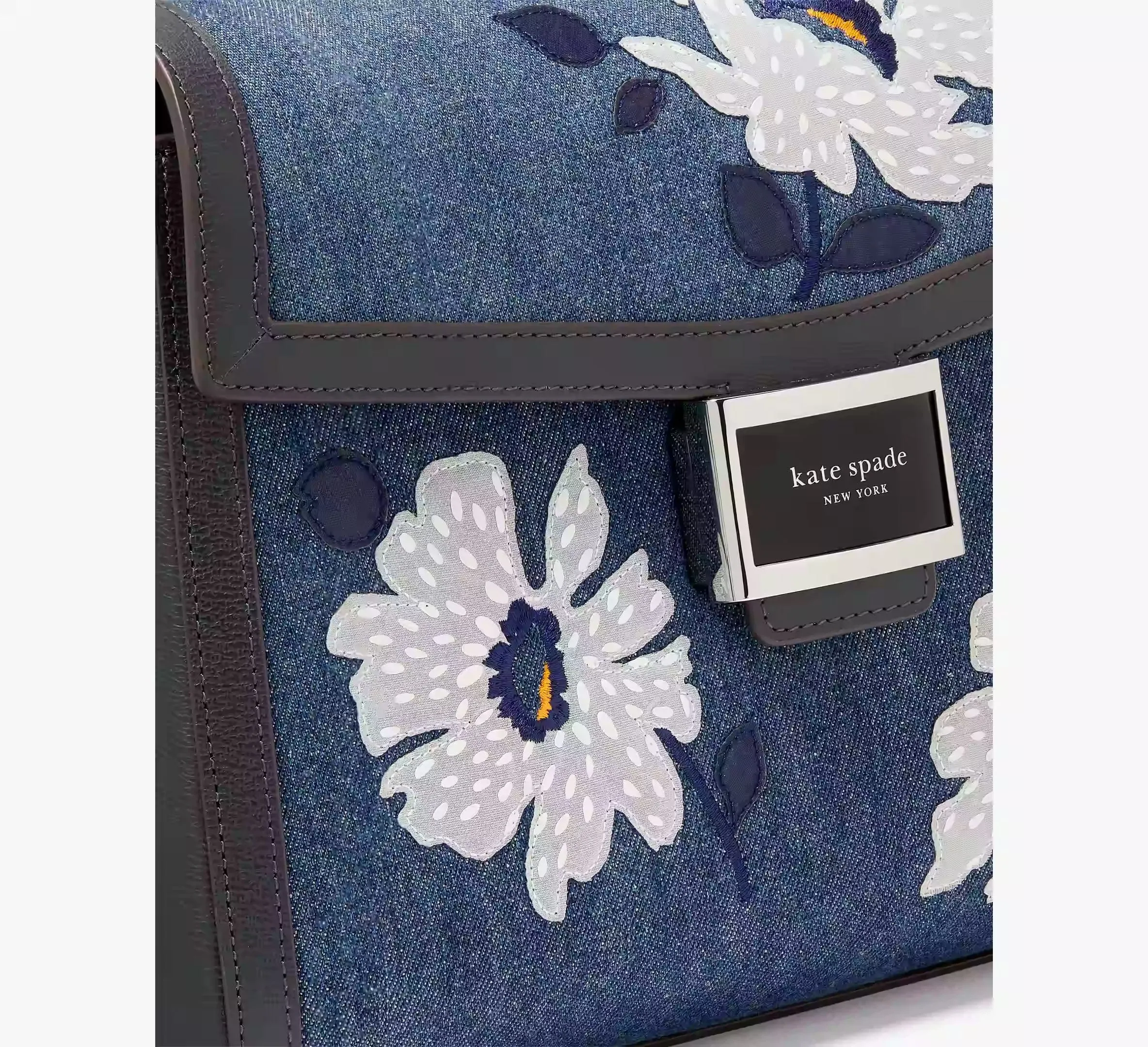 Kate Spade Katy Embellished Denim Medium Top-handle Bag