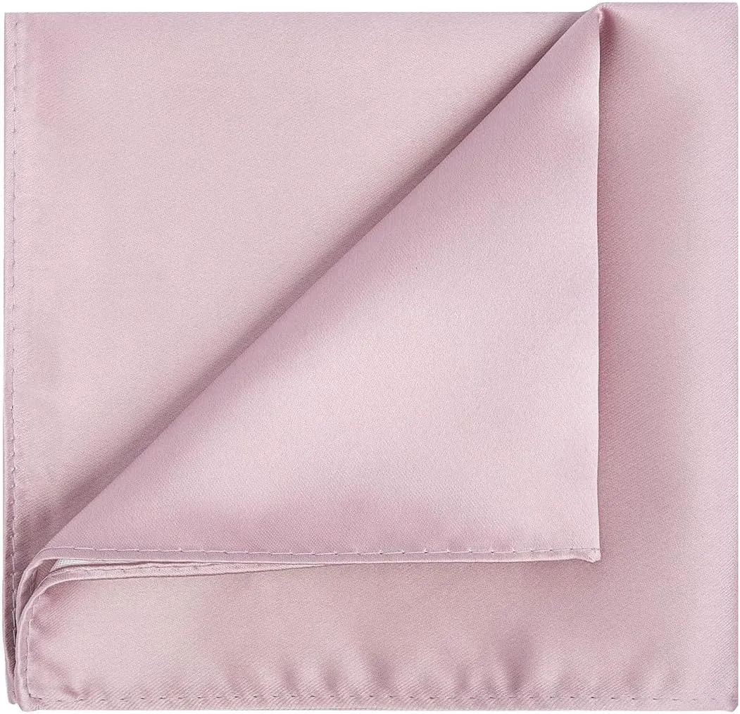 KissTies Satin Tie Set Solid Ties Mens Necktie   Pocket Square