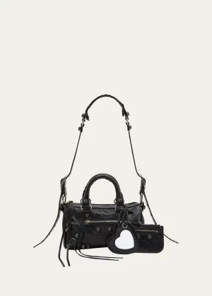 Le Cagole Mini Leather Shoulder Bag