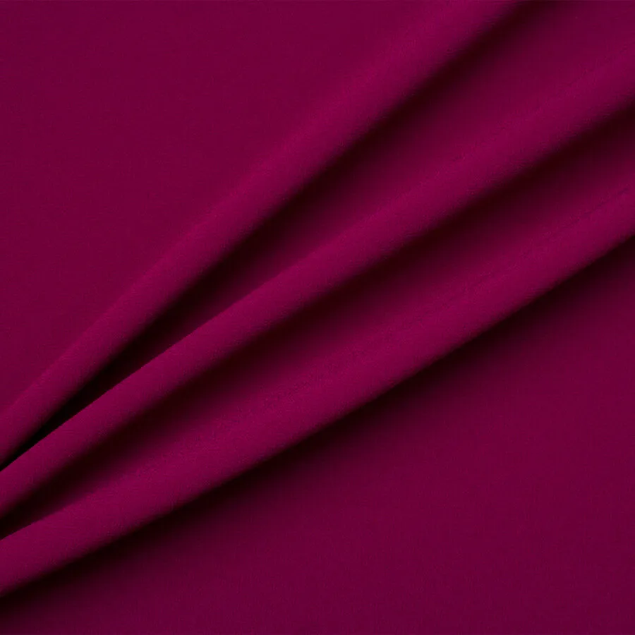 Plum Satin Backed Crêpe