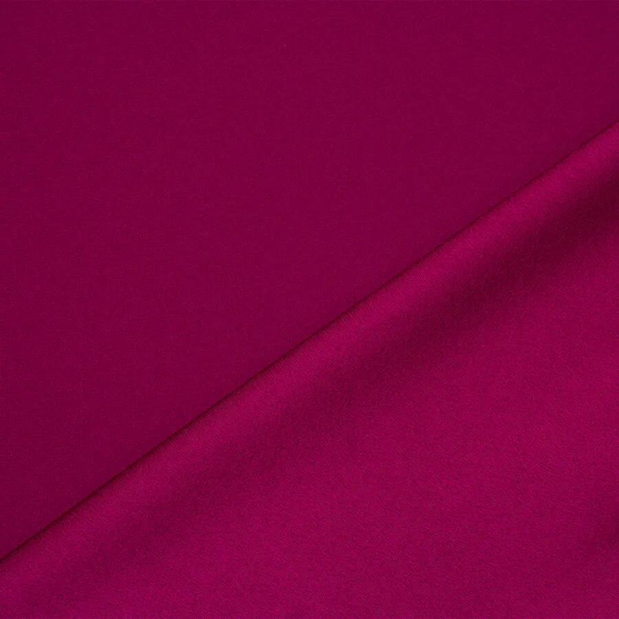 Plum Satin Backed Crêpe