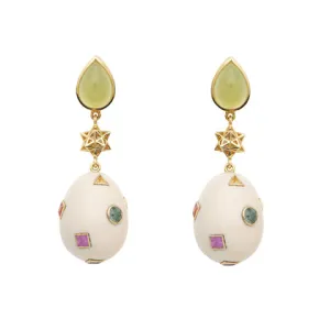 Pop Art Phrenite Earrings