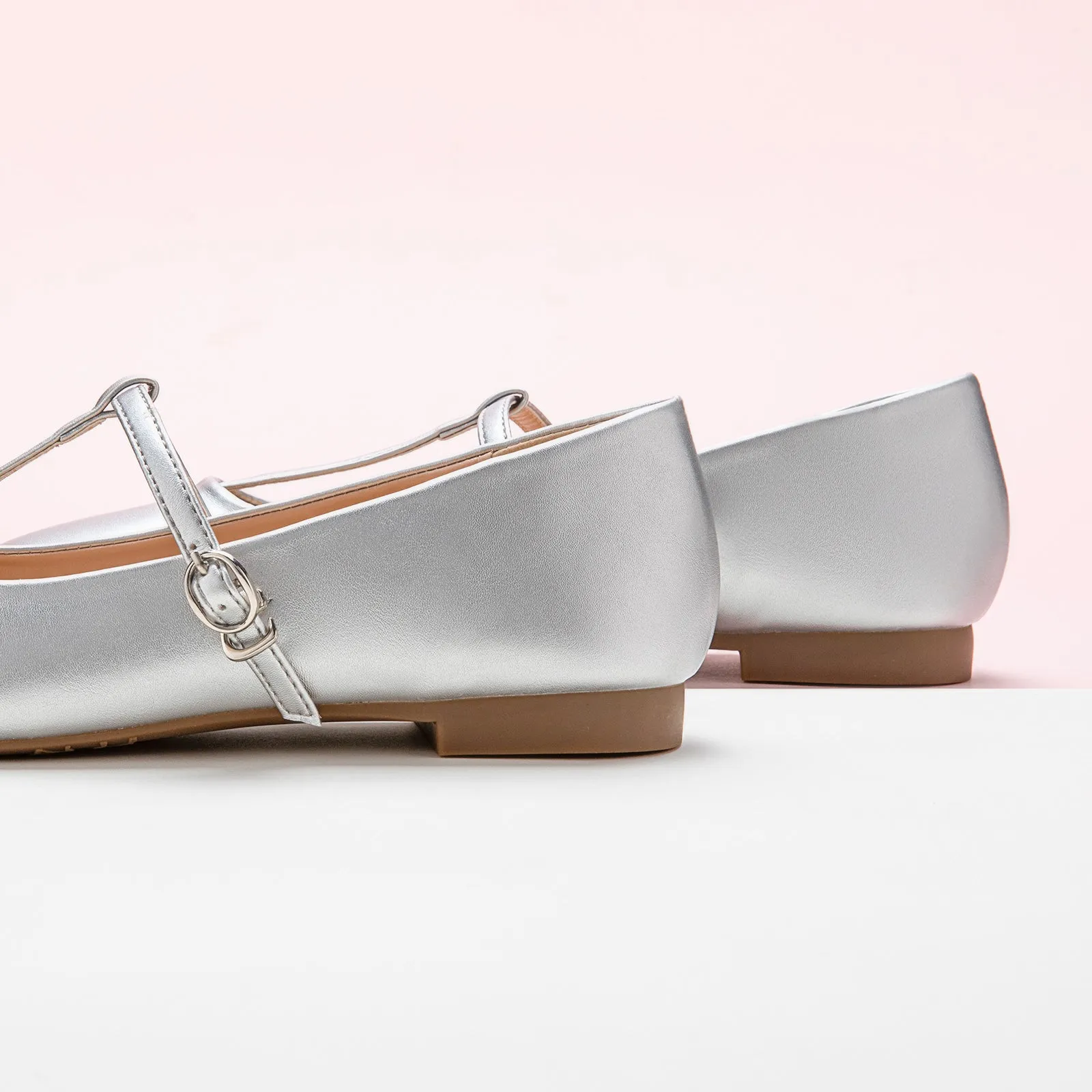 T-Strap Mary Jane (Clara) Silver