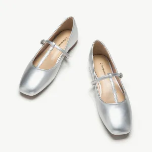 T-Strap Mary Jane (Clara) Silver