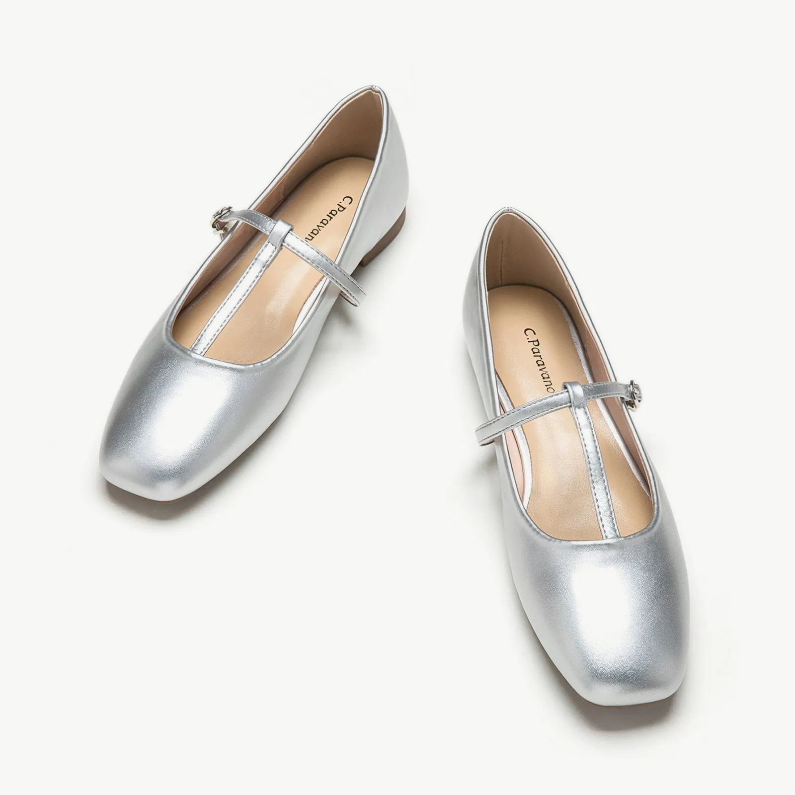 T-Strap Mary Jane (Clara) Silver