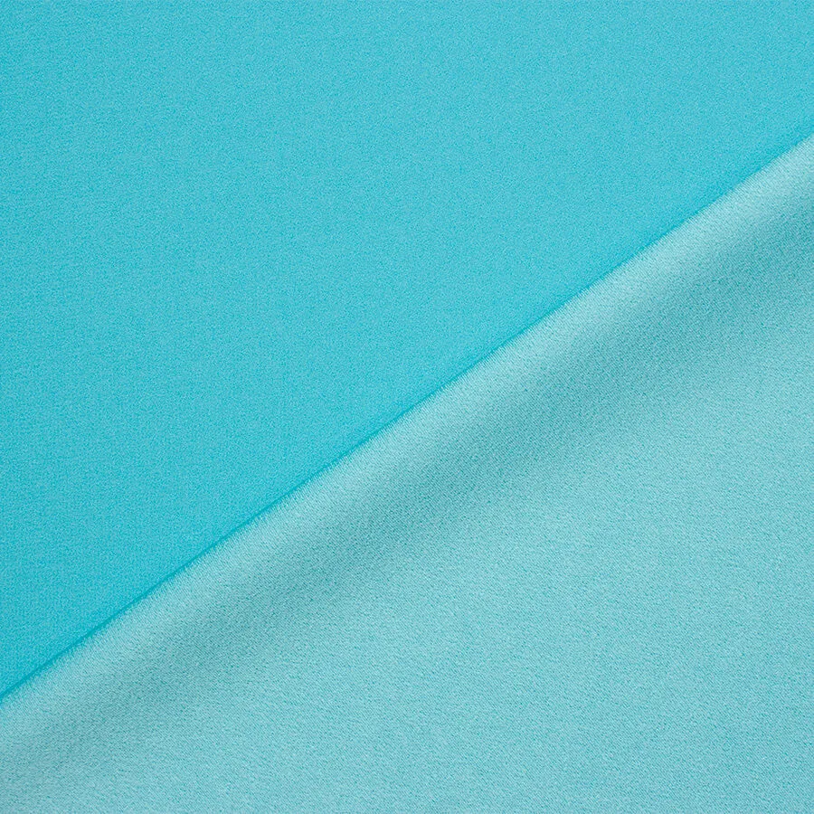 Turquoise Satin Backed Crêpe