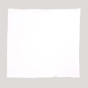 White Satin Silk Pocket Square